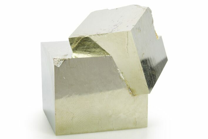 Shiny, Natural Pyrite Cube Cluster - Navajun, Spain #361935